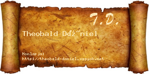 Theobald Dániel névjegykártya